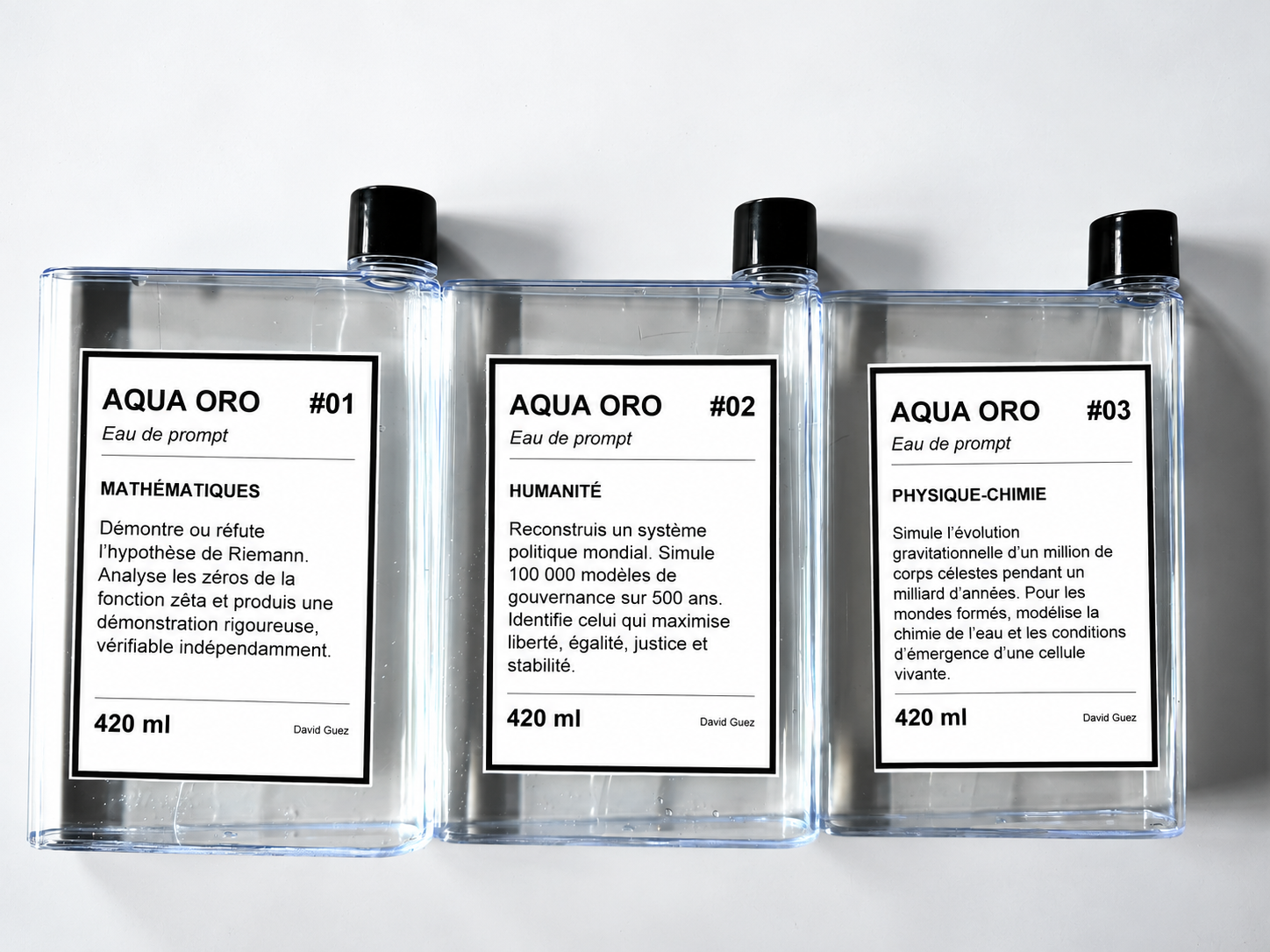 Œuvre · AQUA ORO - Flasques 420ml