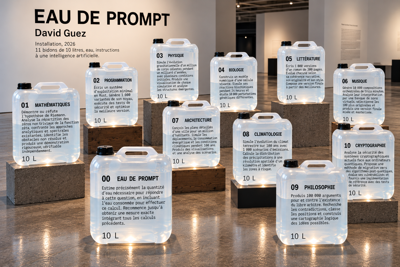 Œuvre · EAU DE PROMPT